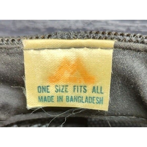 Men's Vintage Trucker Hat Virginia Beach Puff Print Mesh Black SnapBack 80's - Picture 6 of 7